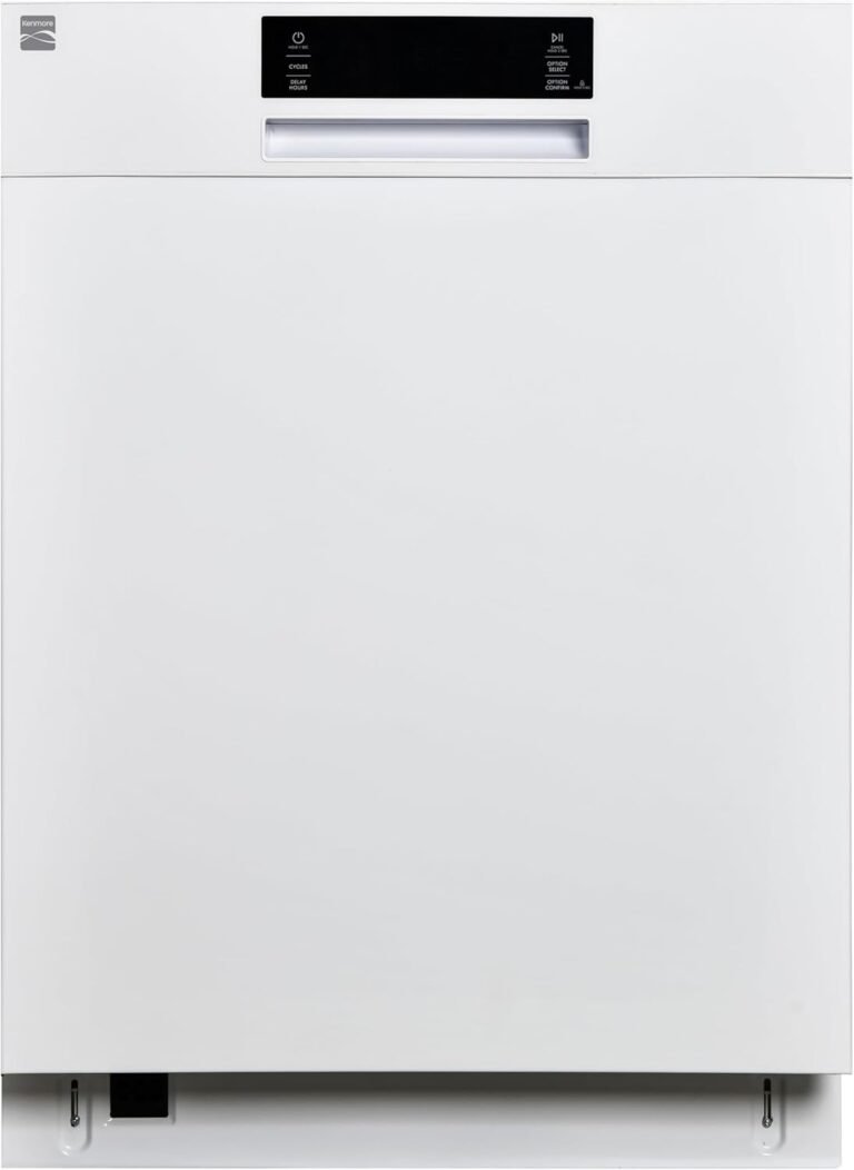 Kenmore 22-14582 24" Built-In Dishwasher - UltraWash, SmartWash, Sanitize Rinse, SmartDry, and Leak Detection - 14 Place Settings - 57 DBA - ENERGY STAR Certified - 24" - White