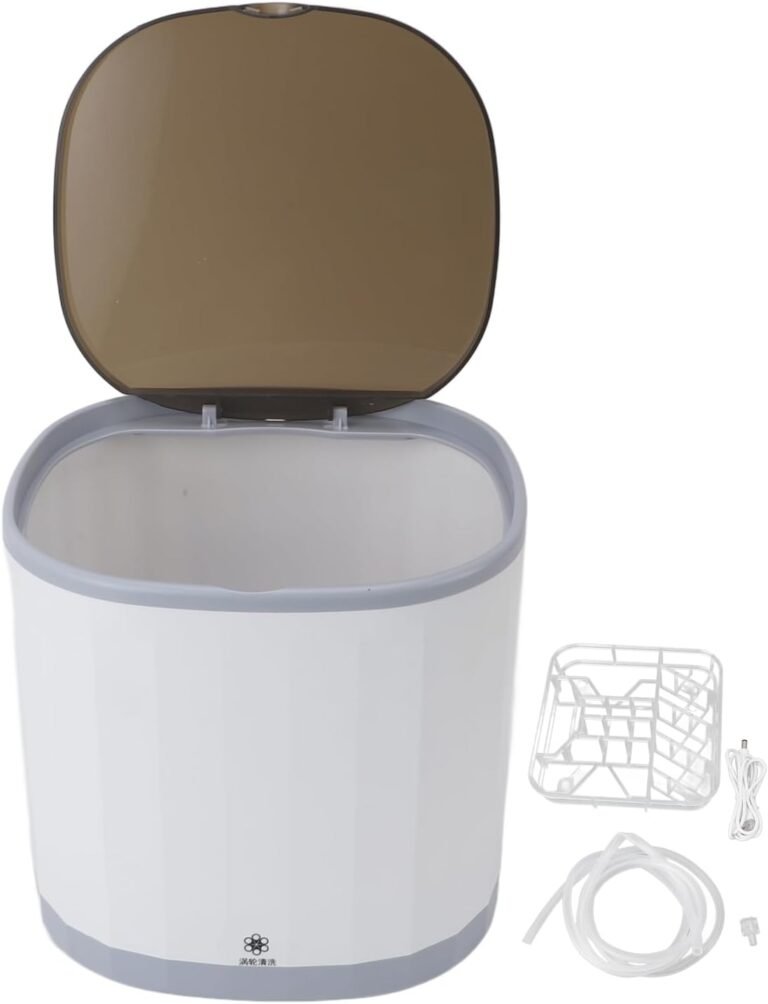 Zerodis Portable Mini Dishwasher 4L USB Rechargeable, Powerful Performance, with Detailed Design for Home, Office, Study, Zerodiszbc85donk9