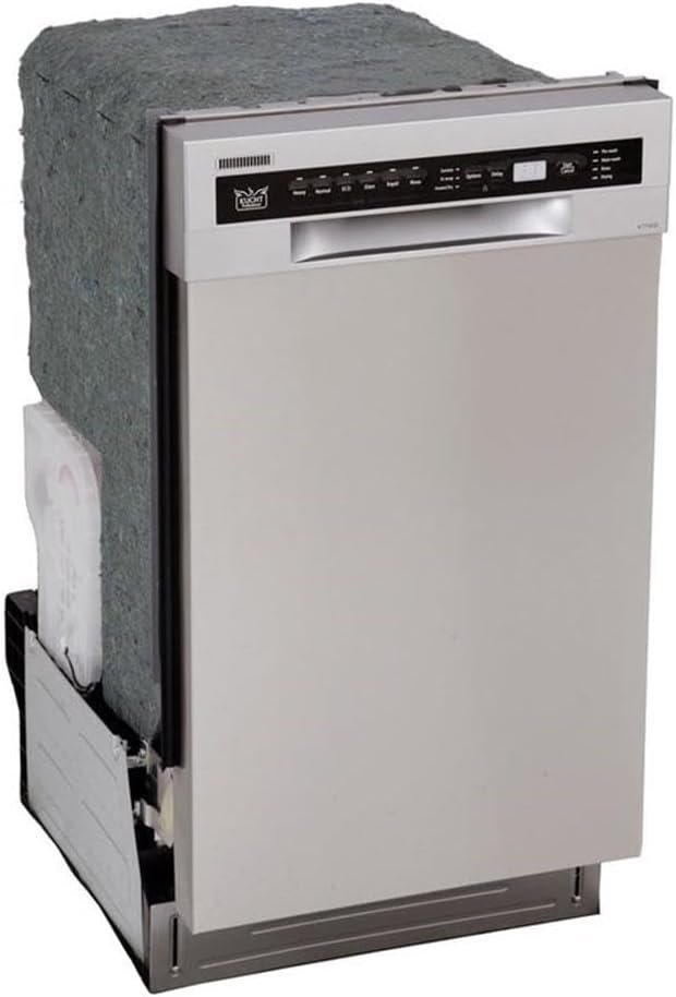 Kucht K7740D Professional 18" Front Control Dishwasher, Stainless Steel