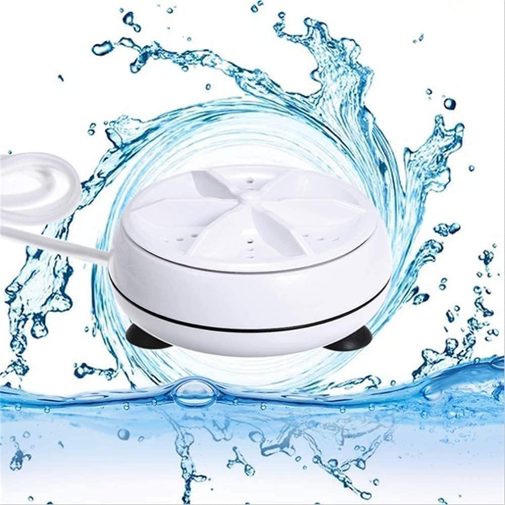 Portable Washing Machine, Mini Ultrasonic Washing Machine 3 in 1 Dishwashers Ultrasonic Waves Suitable for Home, Business, Travel, College Room, RV, Apartment (3.5IN)