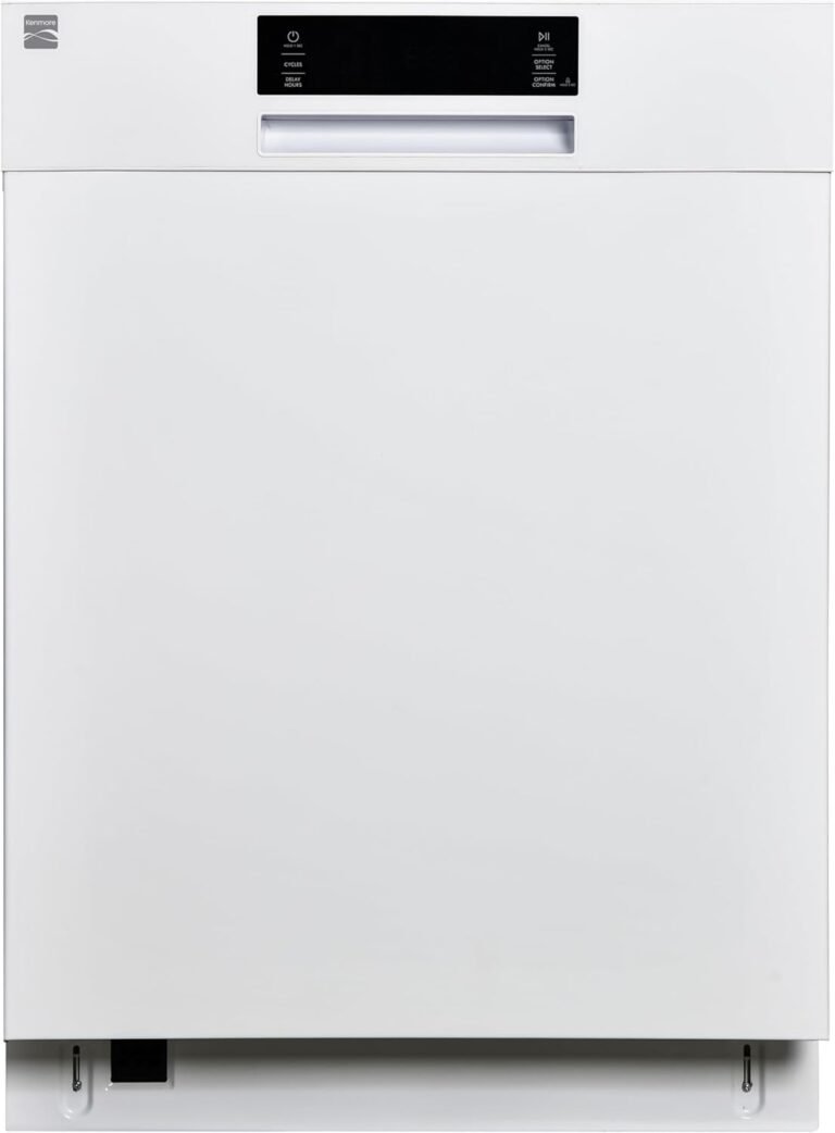 Kenmore 22-14602 24" Built-In Dishwasher - UltraWash Plus, TurboDry, SmartWash & EasyFlex Third Rack - 15 Place Settings - 45 DBA - ENERGY STAR Certified - 24" - White