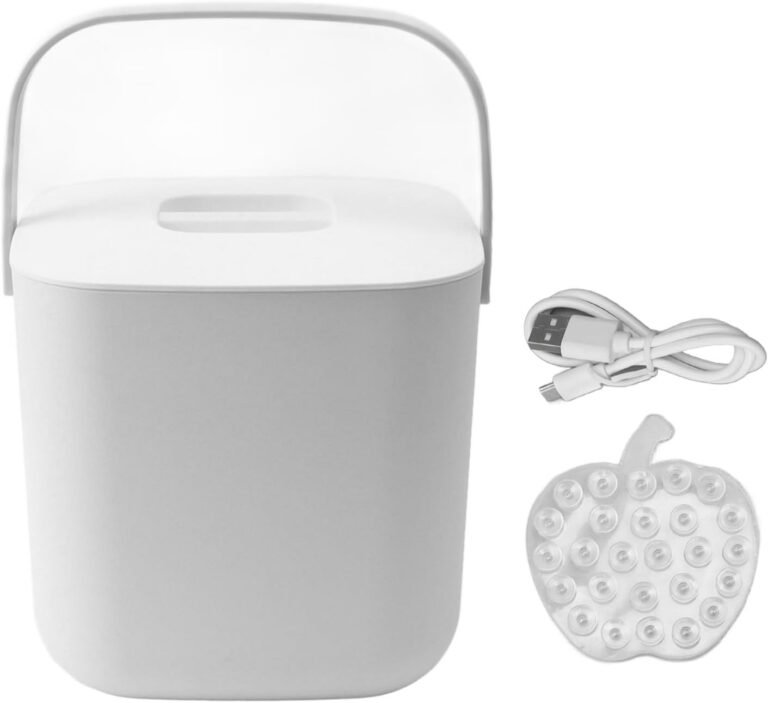 18W 8.5V 2A 2000mah Mini Dishwasher, Portable Countertop Dishwasher, Compact Dishwashers for Home Kitchen RV Use (White)