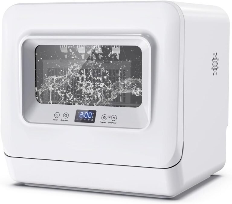XYIANG Dishwashers- Countertop Dishwasher Fully Automatic Home Installation-Free Smart Drying Desktop Dishwasher Perfect for Home, Apartments & Rvs