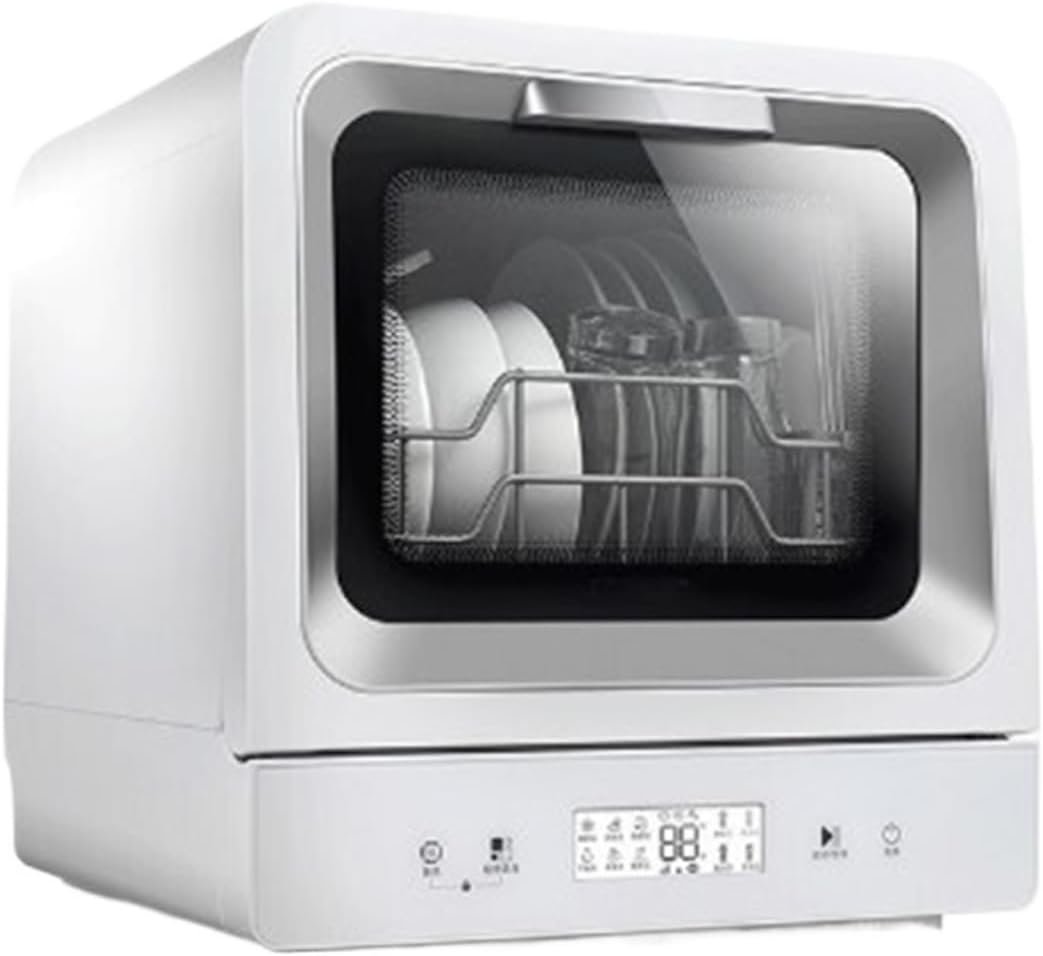XYIANG Dishwashers- Countertop Dishwasher Fully Automatic Household Small Desktop Installation-Free On-Stop Smart Dishwasher Perfect for Home, Apartments & Rvs