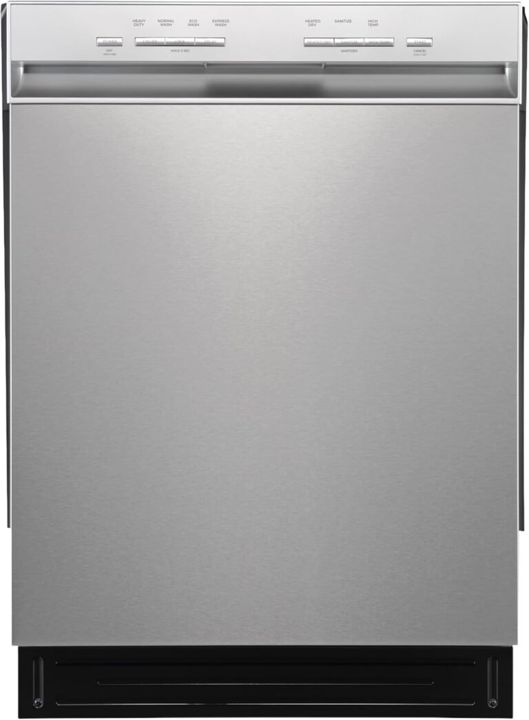 Kenmore 24" Premium Hybrid Tub Dishwasher - UltraWash, MoreSpace Adjustable Rack, High Temp & SmartWash - 12 Place Settings - 54 DBA - ENERGY STAR Certified - Fingerprint Resistant Stainless Steel