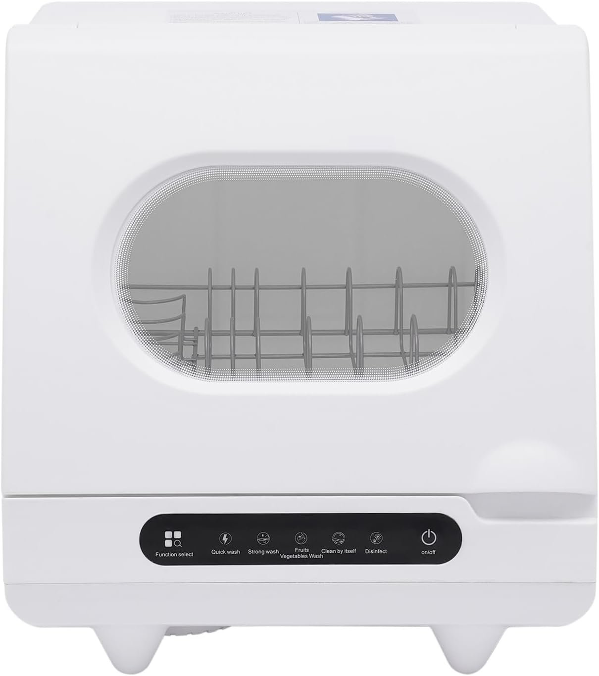 Countertop Dishwasher, Portable Mini Dishwasher, Dish Washer for Small Apartments, 5 Intelligent Washing Functions, Dishwashing Capacity 6 Sets