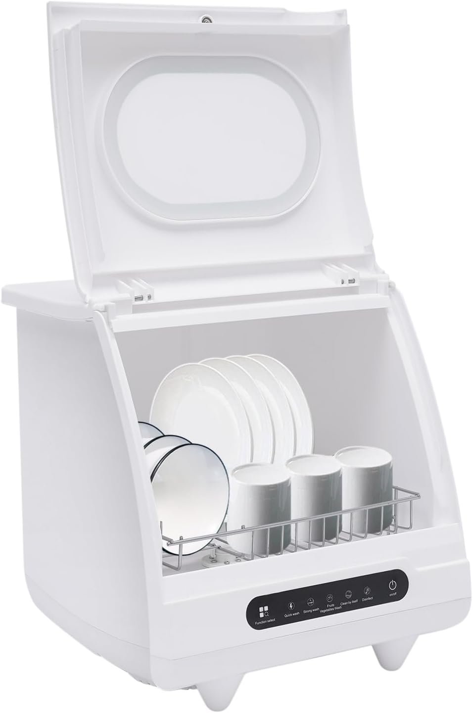 Countertop Dishwasher, 800W 110V Mini Dishwasher Low Noise Portable Dish Washer With 5intelligent Washing Functions For Washing Dishes After A Meal At Your Home.