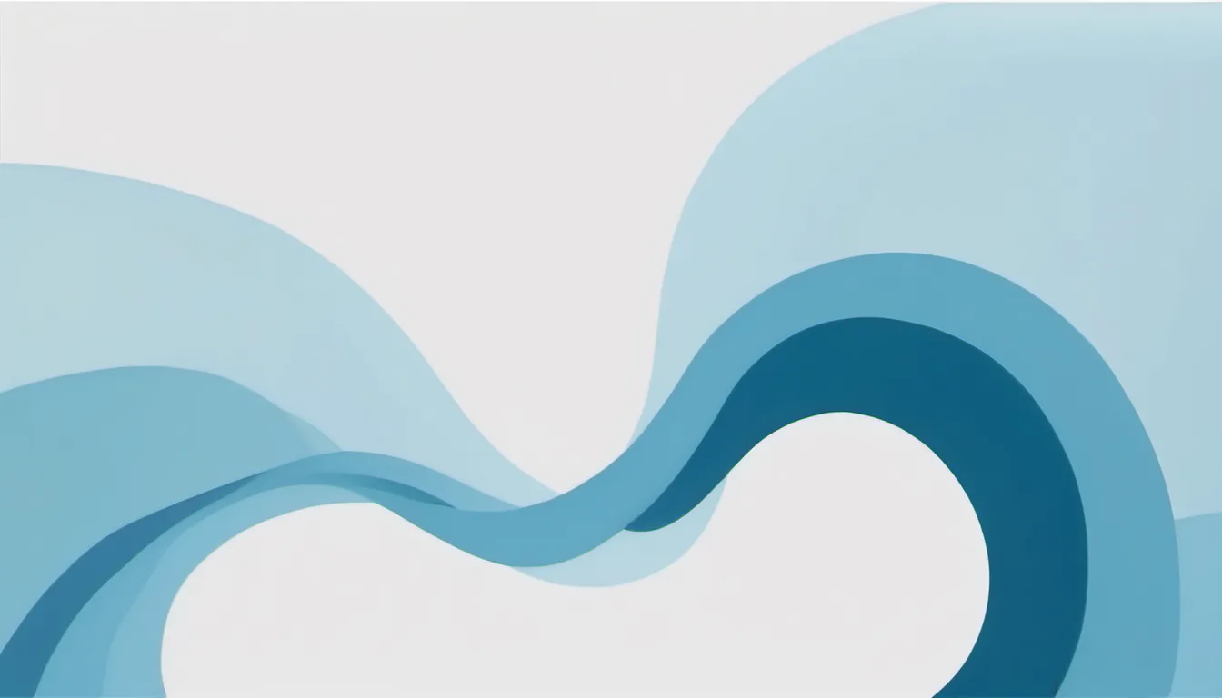 Abstract link path illustration in sky blue and pale ice on white — decorative header for Affiliate Disclosure