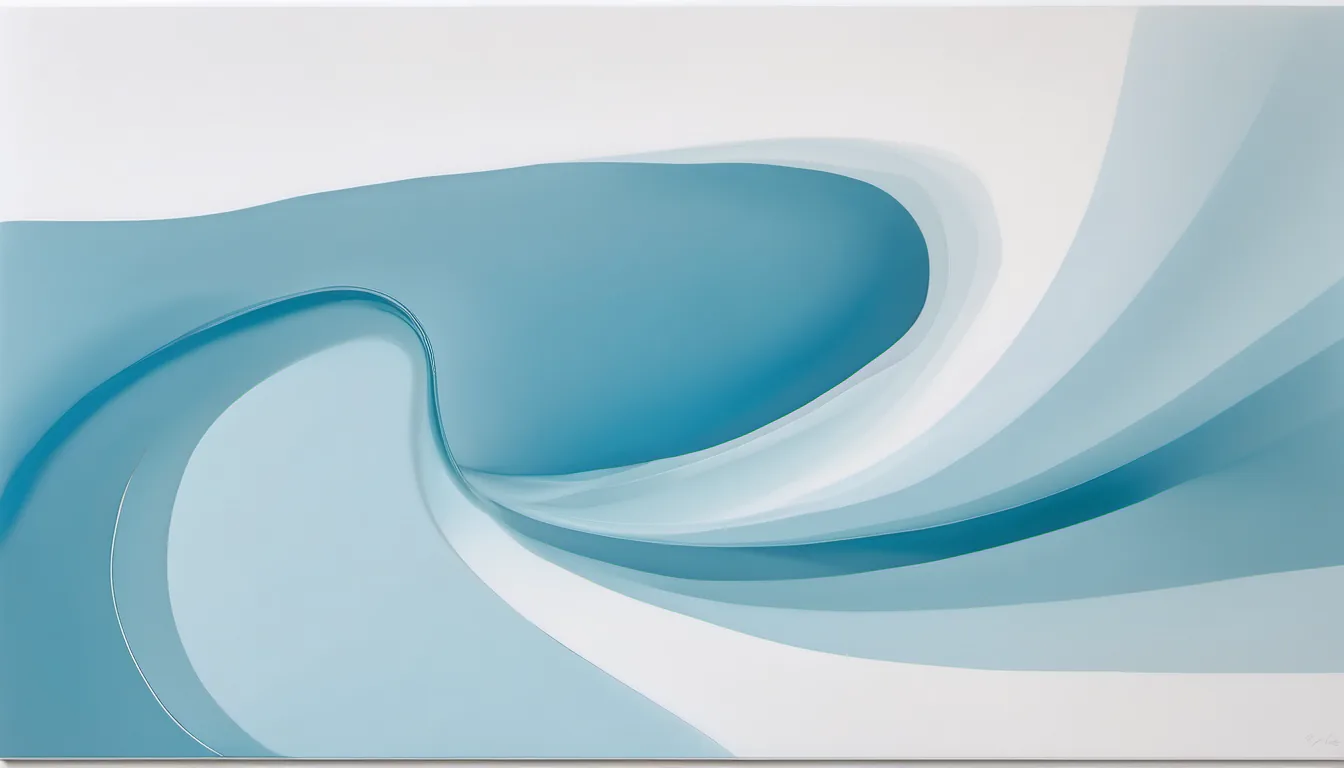 Abstract closed enclosure illustration in sky blue and pale ice on white — decorative header for Privacy Policy